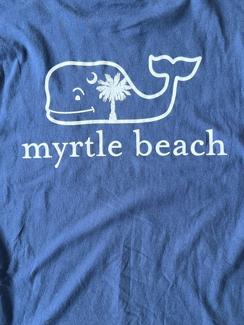 Vineyard Vines Navy Long-Sleeve Pocket Tee with White Whale Logo Myrtle Beach - Picture 4 of 7